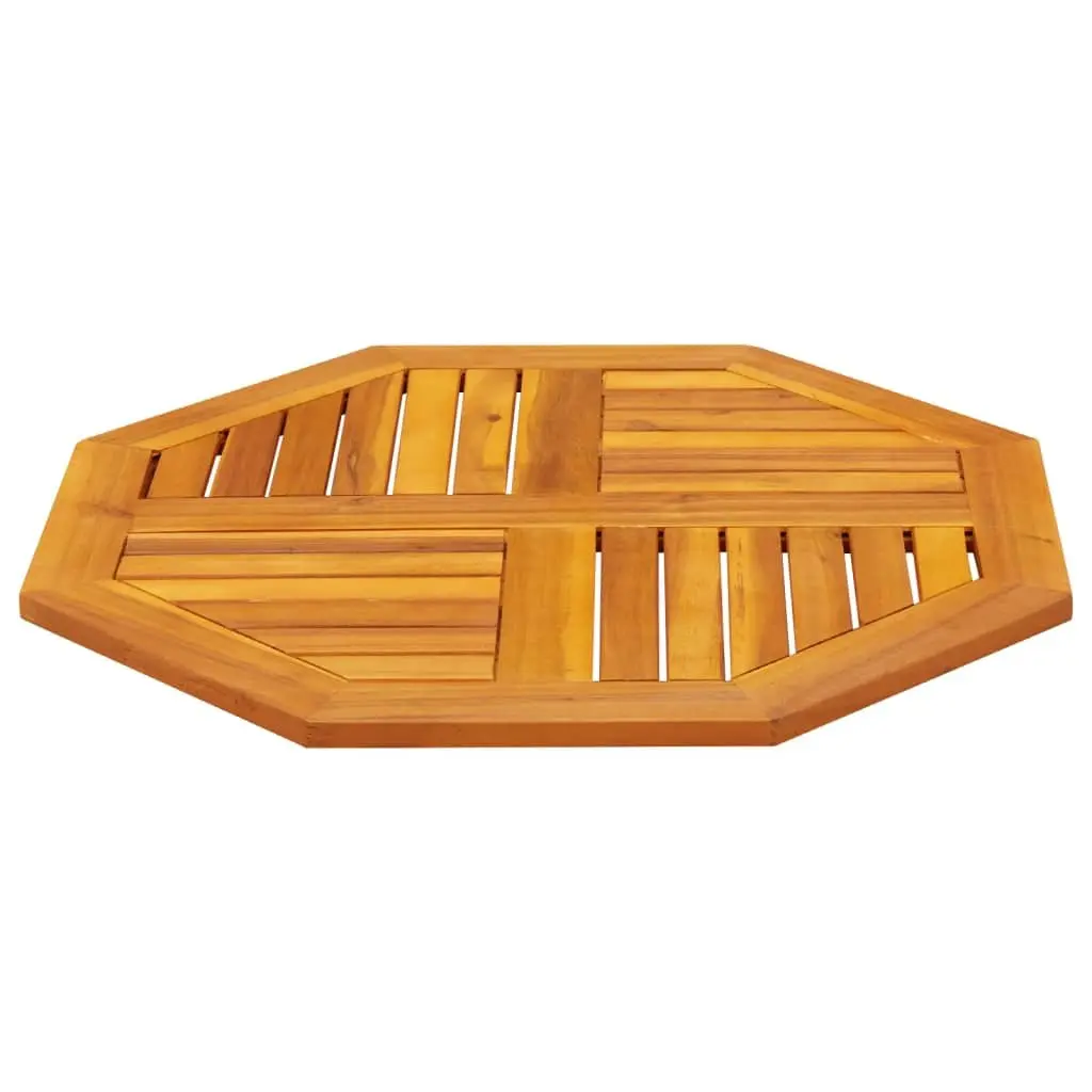 Octagonal Solid Wood Table Top for Dining 70x70x2 cm Brown Acacia