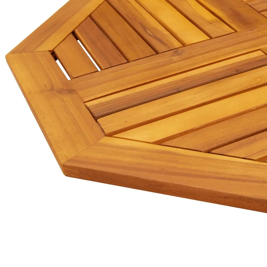 Octagonal Solid Wood Table Top for Dining 70x70x2 cm Brown Acacia