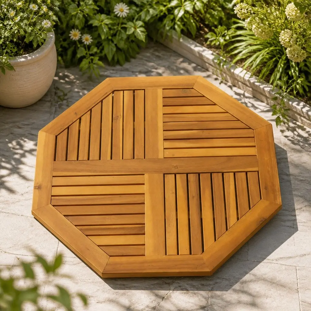 Octagonal Wooden Table Top 90x90 cm