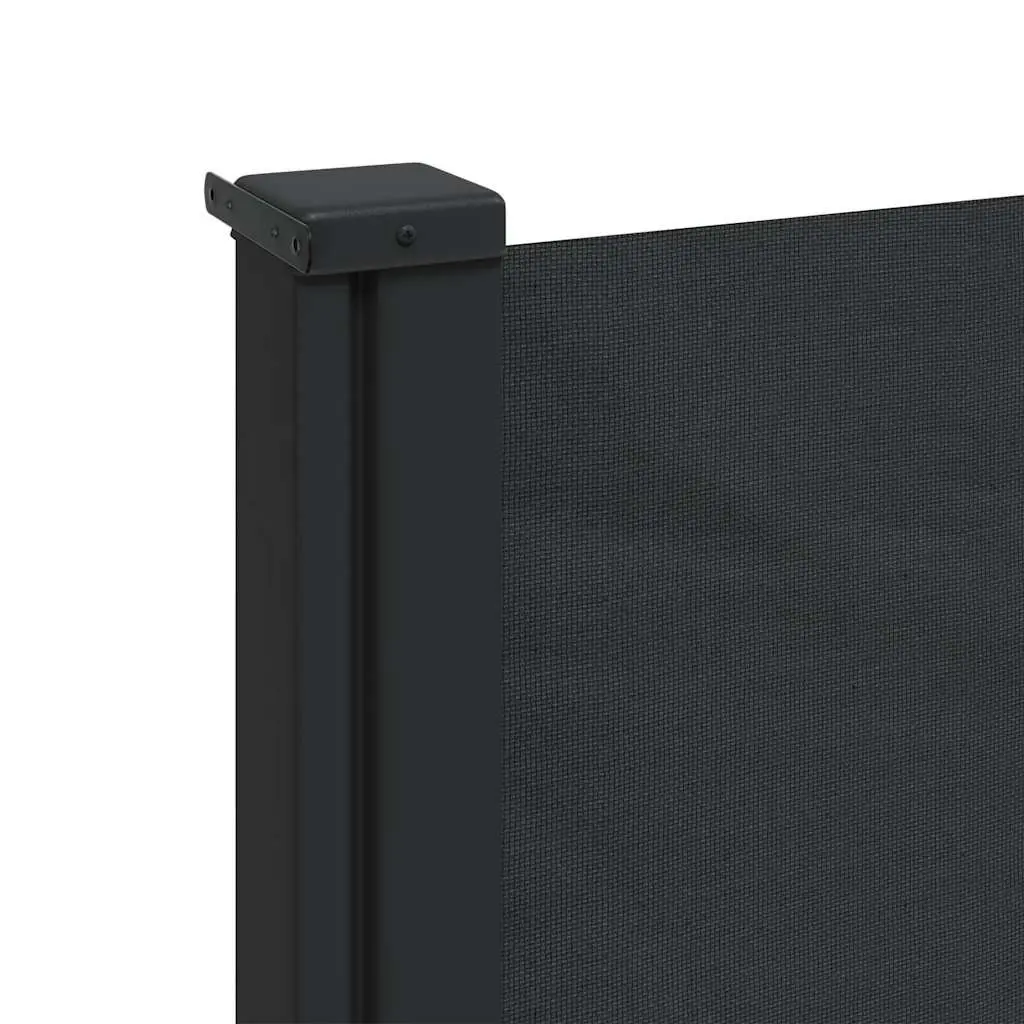 Black Retractable Side Awning 100x300cm