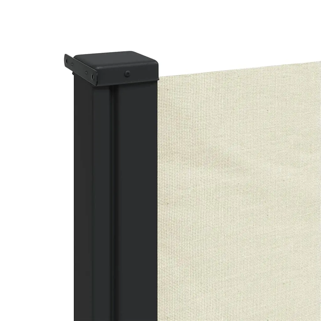 Retractable Side Awning Cream Outdoor Privacy Screen Balcony Terrace 100 x 300 cm