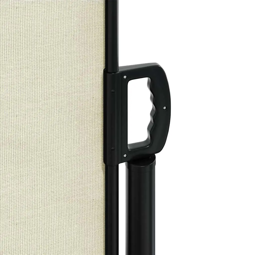 Retractable Side Awning Cream Outdoor Privacy Screen Balcony Terrace 100 x 300 cm