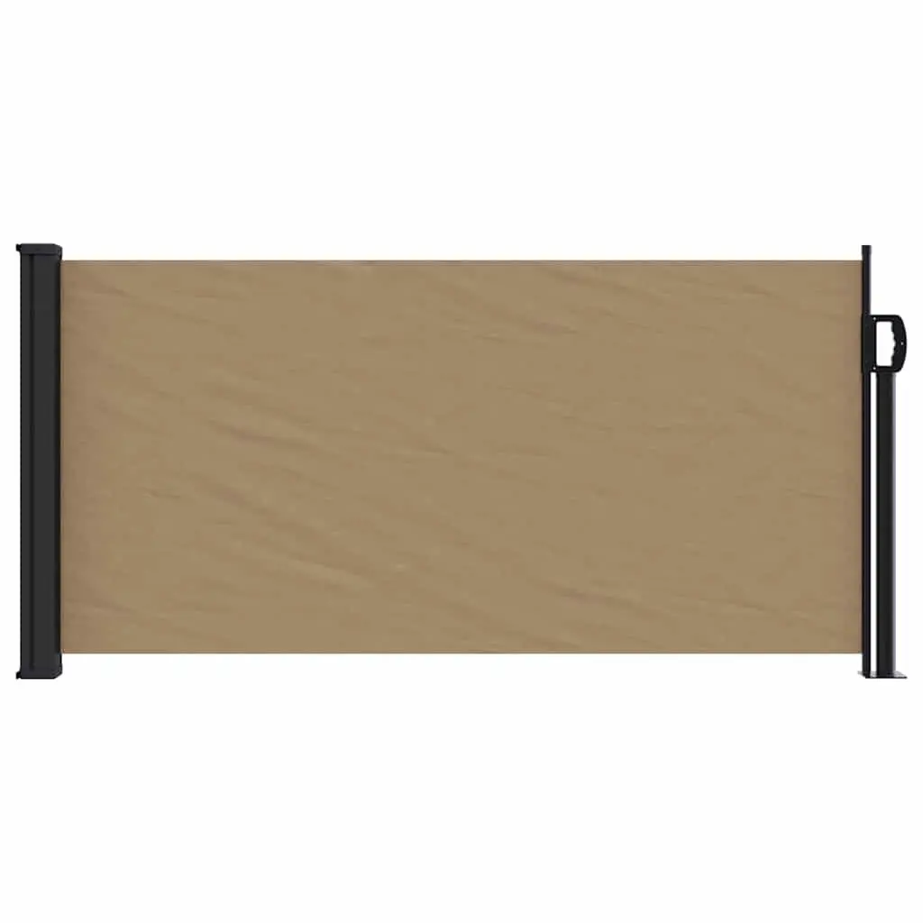 Retractable Side Awning Taupe Outdoor Privacy Screen Balcony Terrace Patio