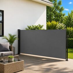 Retractable Side Awning 100x300cm Anthracite Color