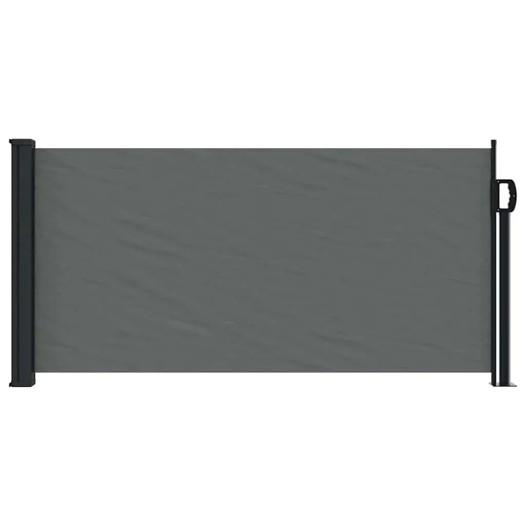 Retractable Side Awning Outdoor Garden Screen 100x300cm Anthracite