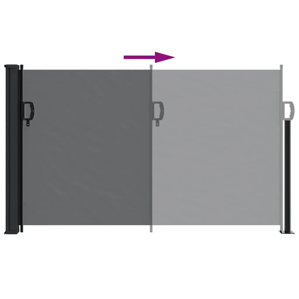 Retractable Side Awning Outdoor Privacy Screen 117x300cm Garden Patio
