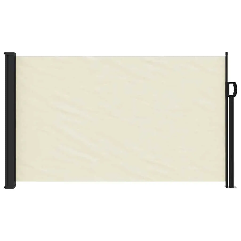 Retractable Side Awning Cream 117x300cm Privacy Screen Garden Patio Balcony
