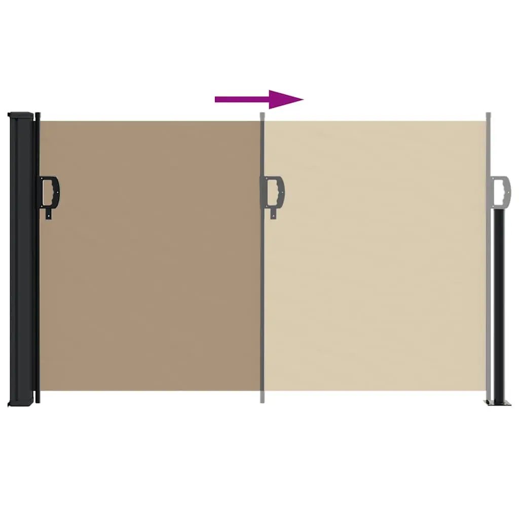 Retractable Side Awning Privacy Screen Outdoor Garden Patio 117 x 300 cm
