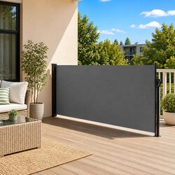 Retractable Side Awning Specs: Anthracite 117x300cm