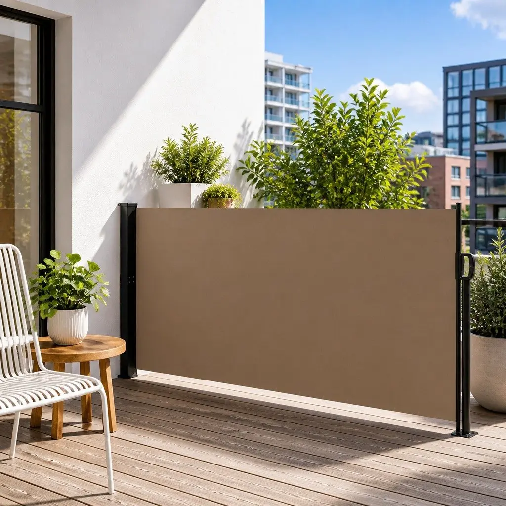 140x300cm Taupe Retractable Awning