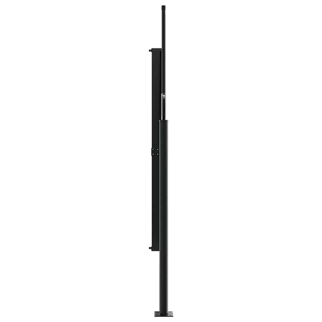 Retractable Side Awning Black 160x300 cm Outdoor Patio Garden Privacy Screen