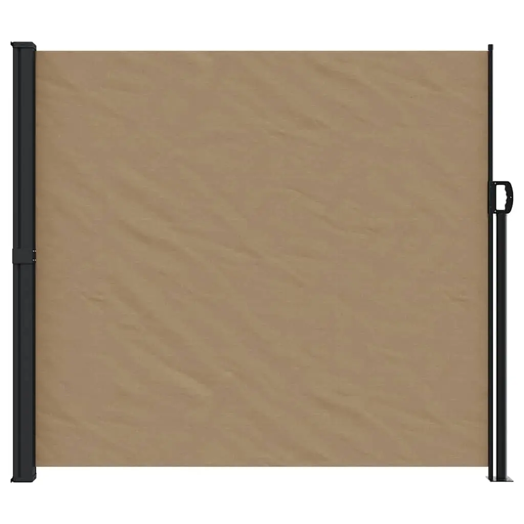 Retractable Side Awning for Garden Privacy Screen 180x300cm Taupe