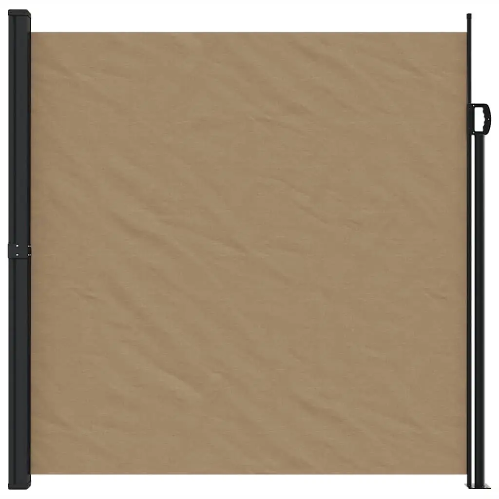 Retractable Side Awning Taupe Garden Privacy Screen Patio Balcony Outdoor