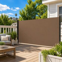 Retractable Side Awning Specs: Taupe 220x300cm Features