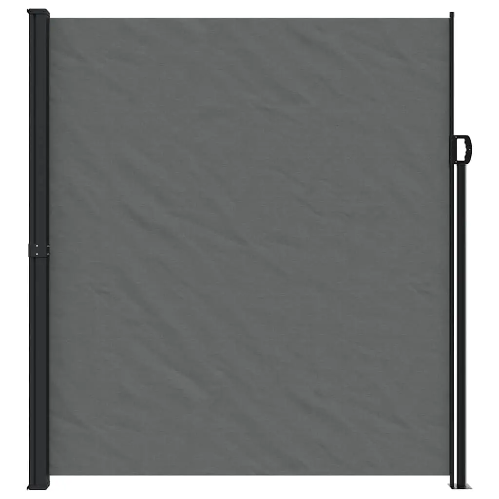 Retractable Side Awning Anthracite 220x300cm Garden Privacy Screen Patio Shade
