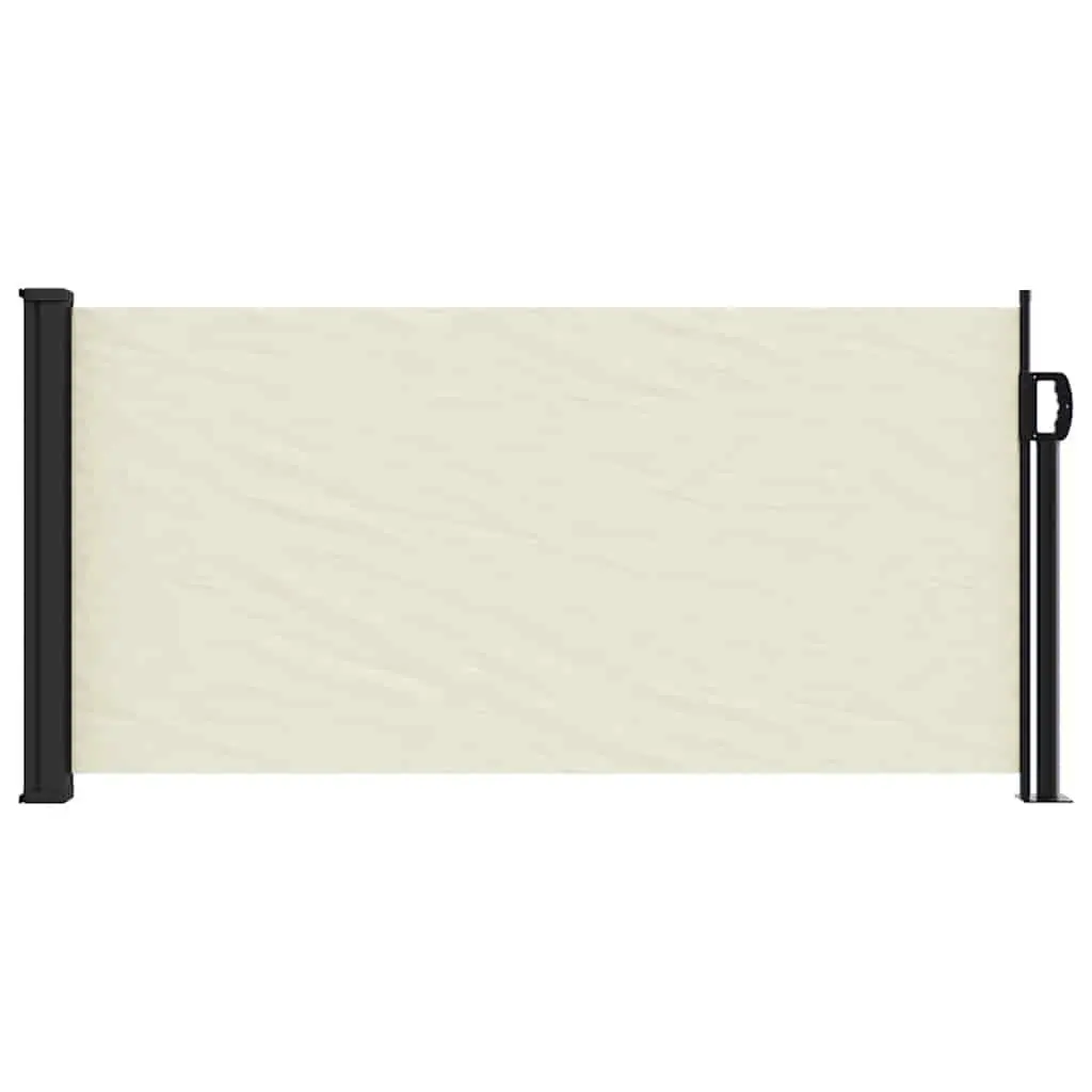 Retractable Side Awning Cream 100x500 cm Outdoor Privacy Screen Patio Terrace