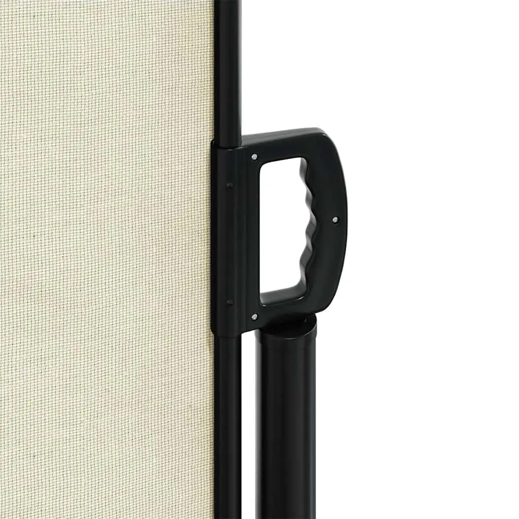Retractable Side Awning Cream 100x500 cm Outdoor Privacy Screen Patio Terrace