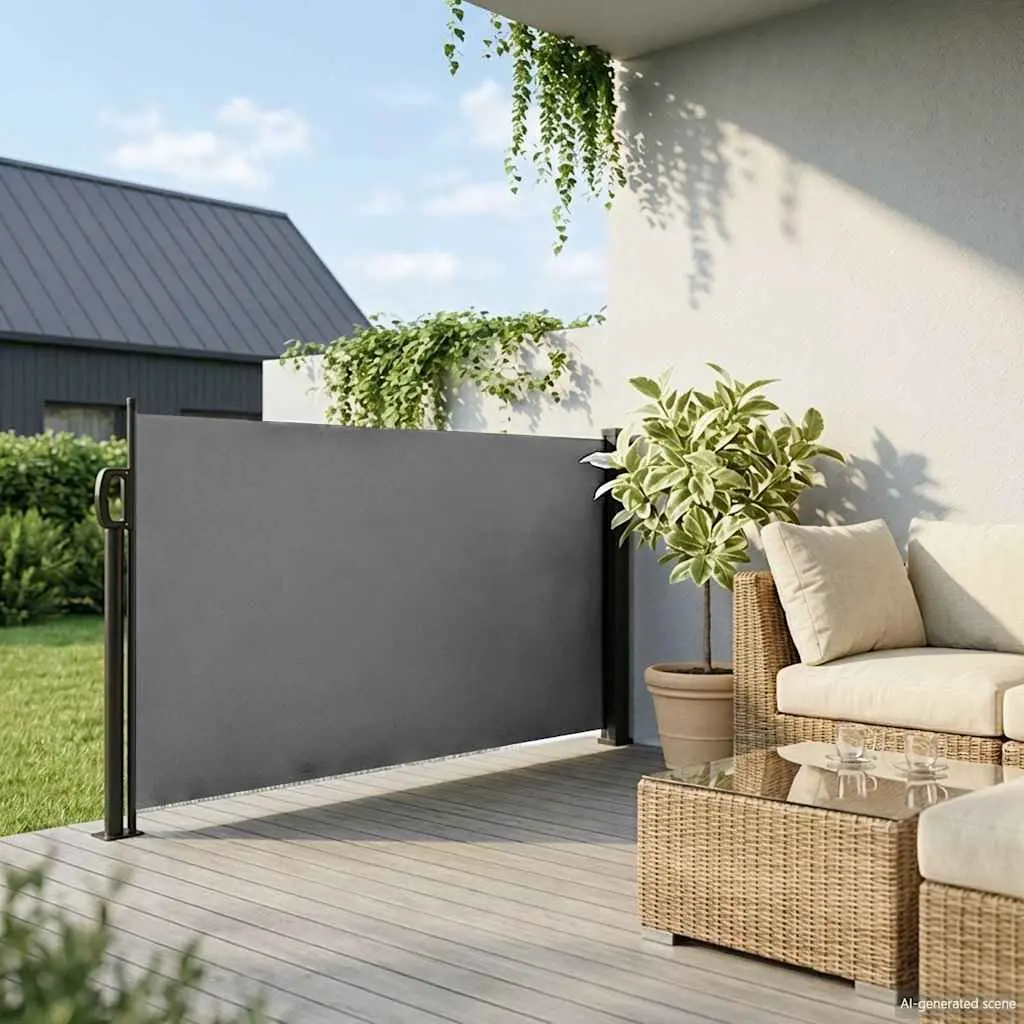 Retractable Side Awning Privacy Screen Outdoor Garden Balcony Terrace Patio