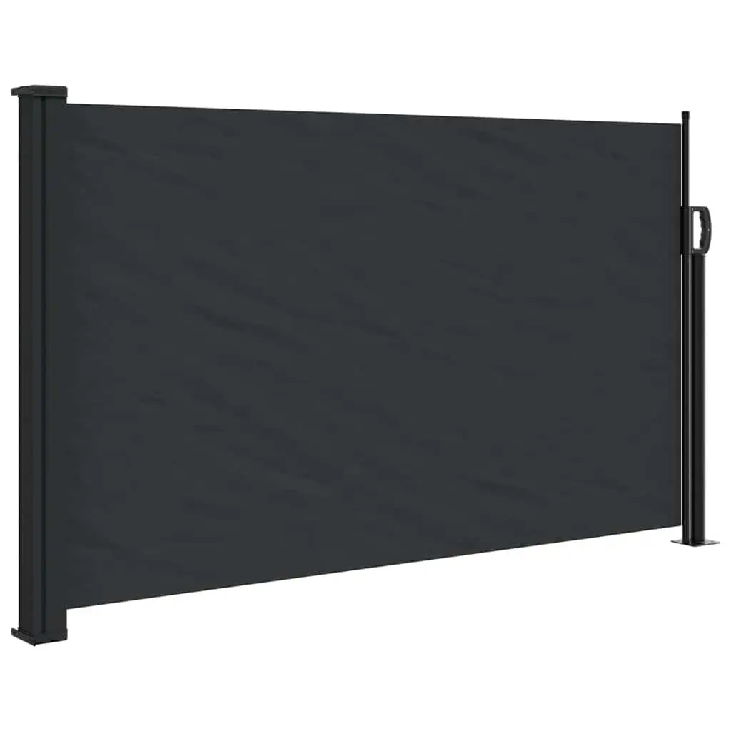 Black Retractable Awning 120x500cm