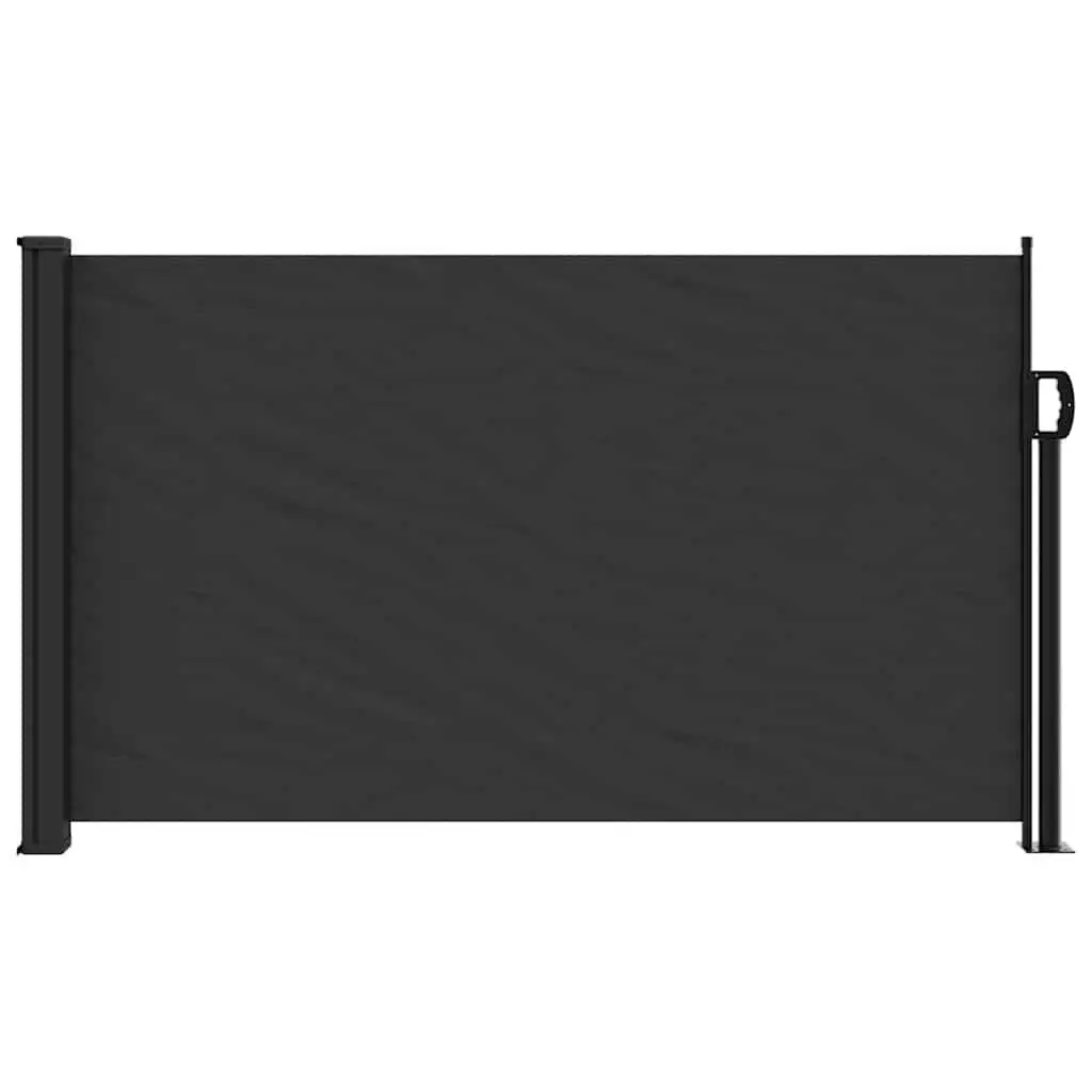 Black Retractable Awning 120x500cm