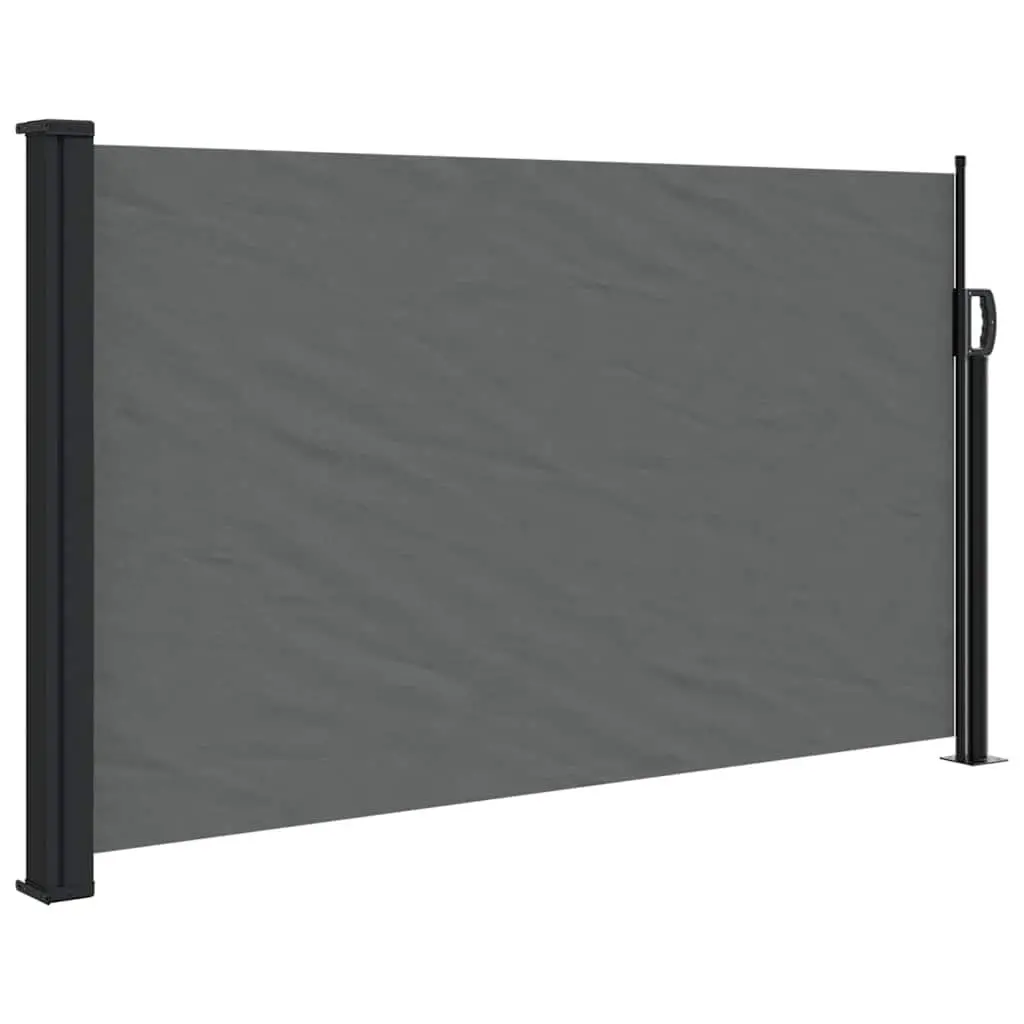 Retractable Side Awning 120x500cm Anthracite Patio Privacy Screen Garden Shade