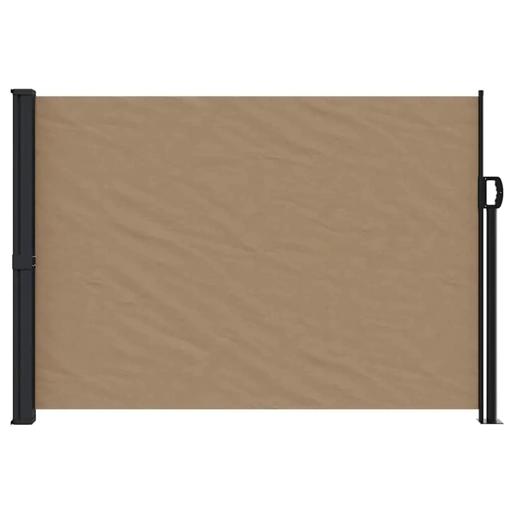 Retractable Side Awning 140x500cm Taupe