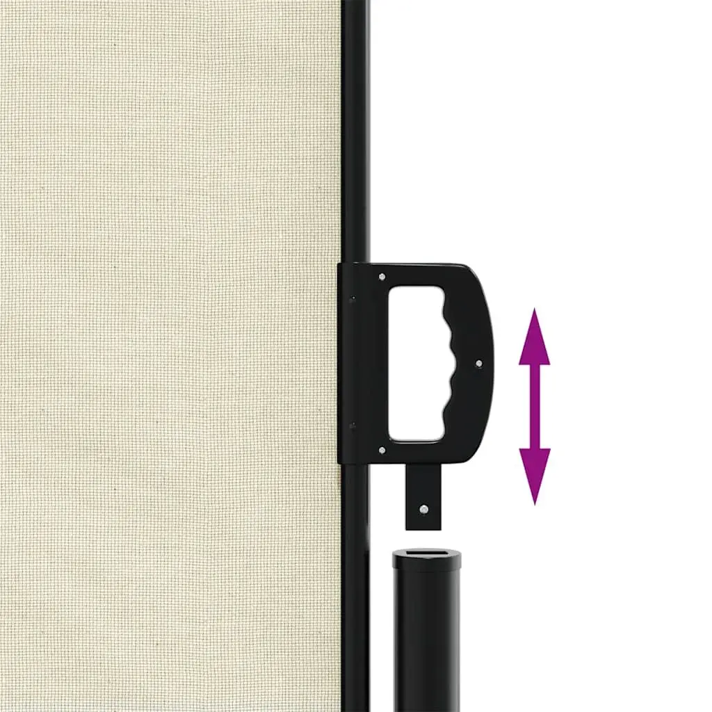 Retractable Side Awning Cream Outdoor Garden Privacy Screen 160x500cm