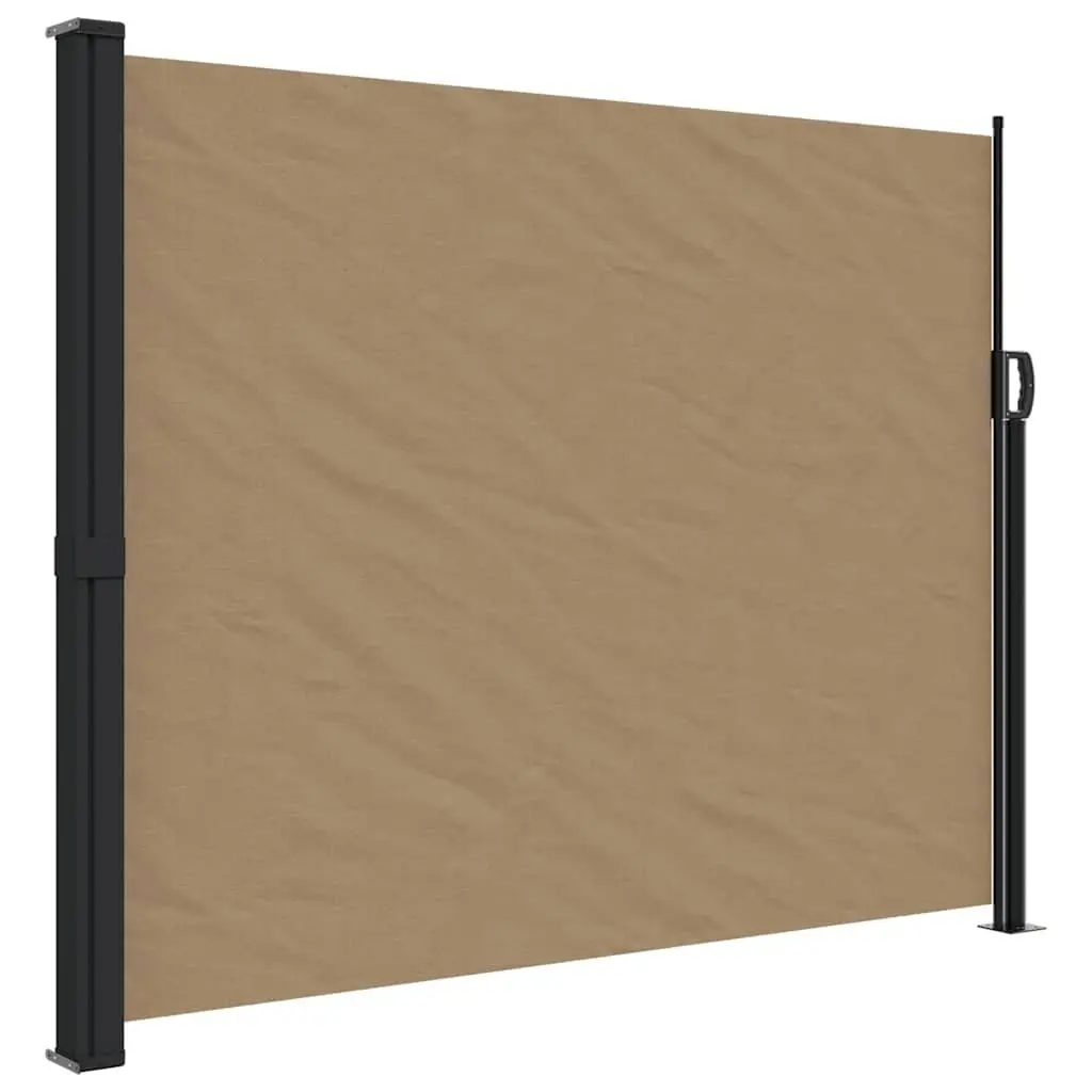Retractable Side Awning Taupe 160x500cm