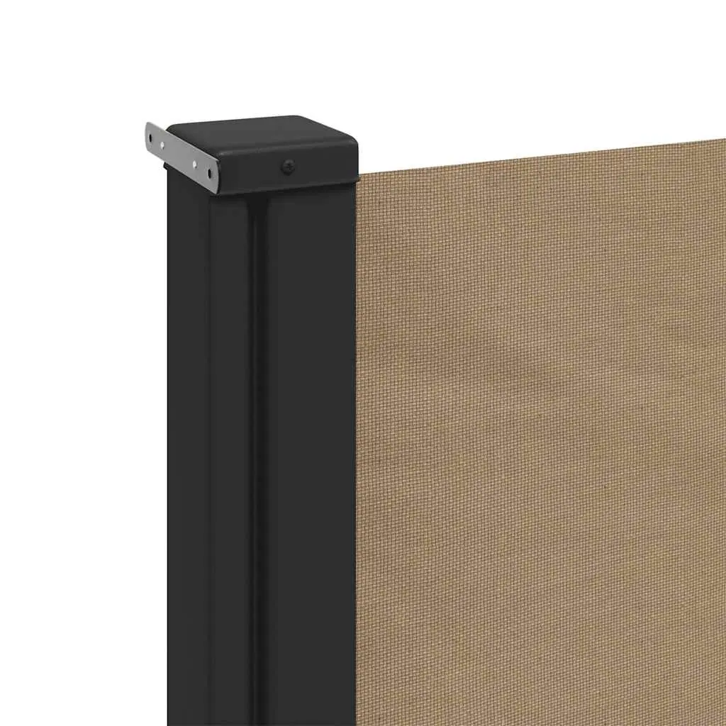 Retractable Side Awning Taupe 160x500cm