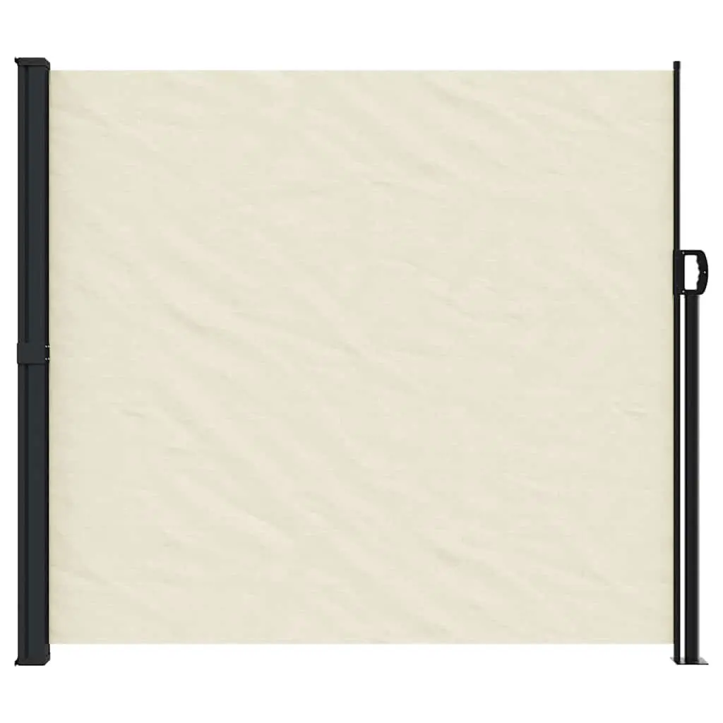 Cream Retractable Side Awning 180x500cm