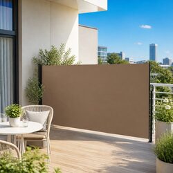 Retractable Side Awning 180x500 cm in Taupe