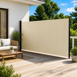 Dimensions and Specs of Cream Retractable Side Awning 220x500cm