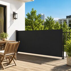 Specifications for Black Retractable Side Awning 120x600cm