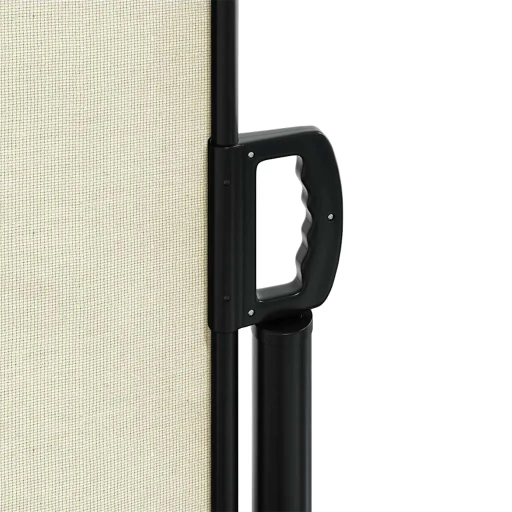 Retractable Side Awning for Patio Balcony Terrace Garden 120x600 cm Cream