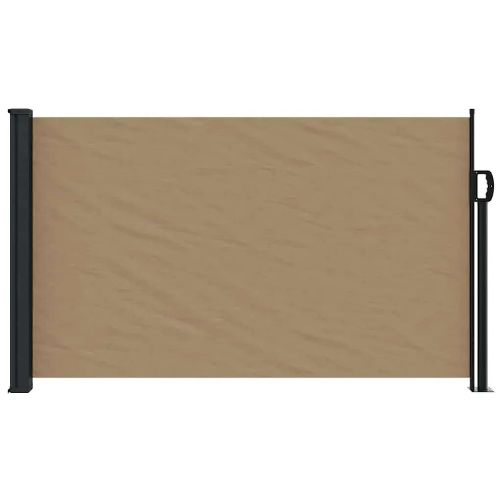 Retractable Side Awning Taupe 120x600 cm Patio Balcony Terrace Privacy Screen