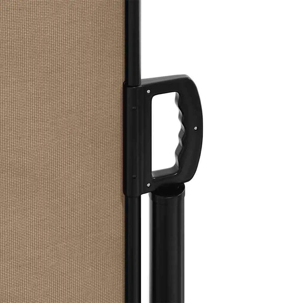 Retractable Side Awning Taupe 120x600 cm Patio Balcony Terrace Privacy Screen