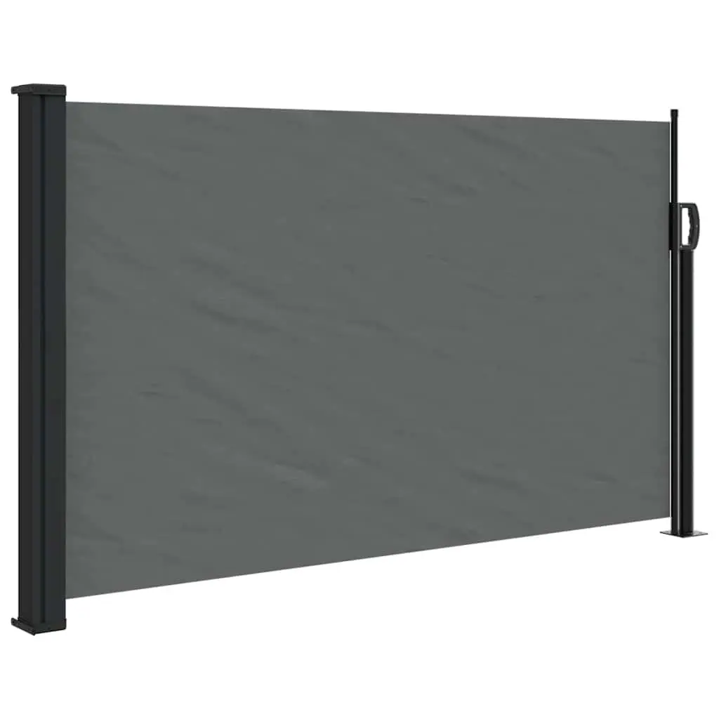 Retractable Side Awning Anthracite 120x600cm Garden Privacy Screen Patio Shade