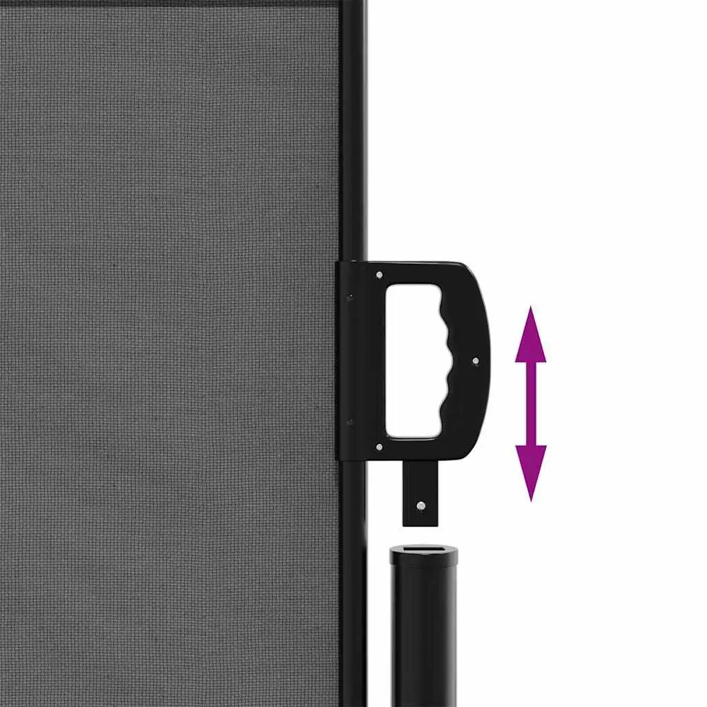 Retractable Side Awning Anthracite 120x600cm Garden Privacy Screen Patio Shade