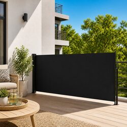 Specifications of Retractable Side Awning Black 140x600 cm