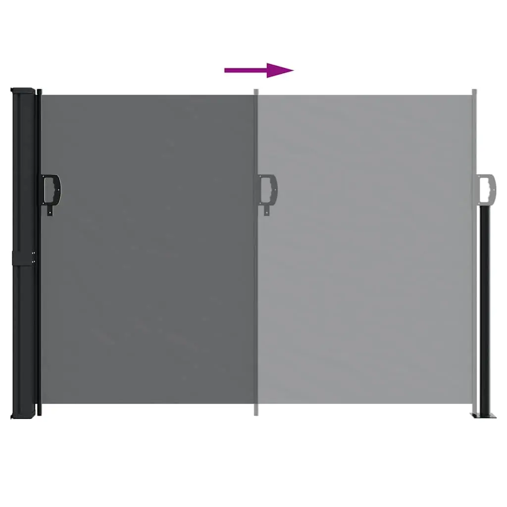 Retractable Side Awning Outdoor Patio Balcony Privacy Screen 140x600 cm