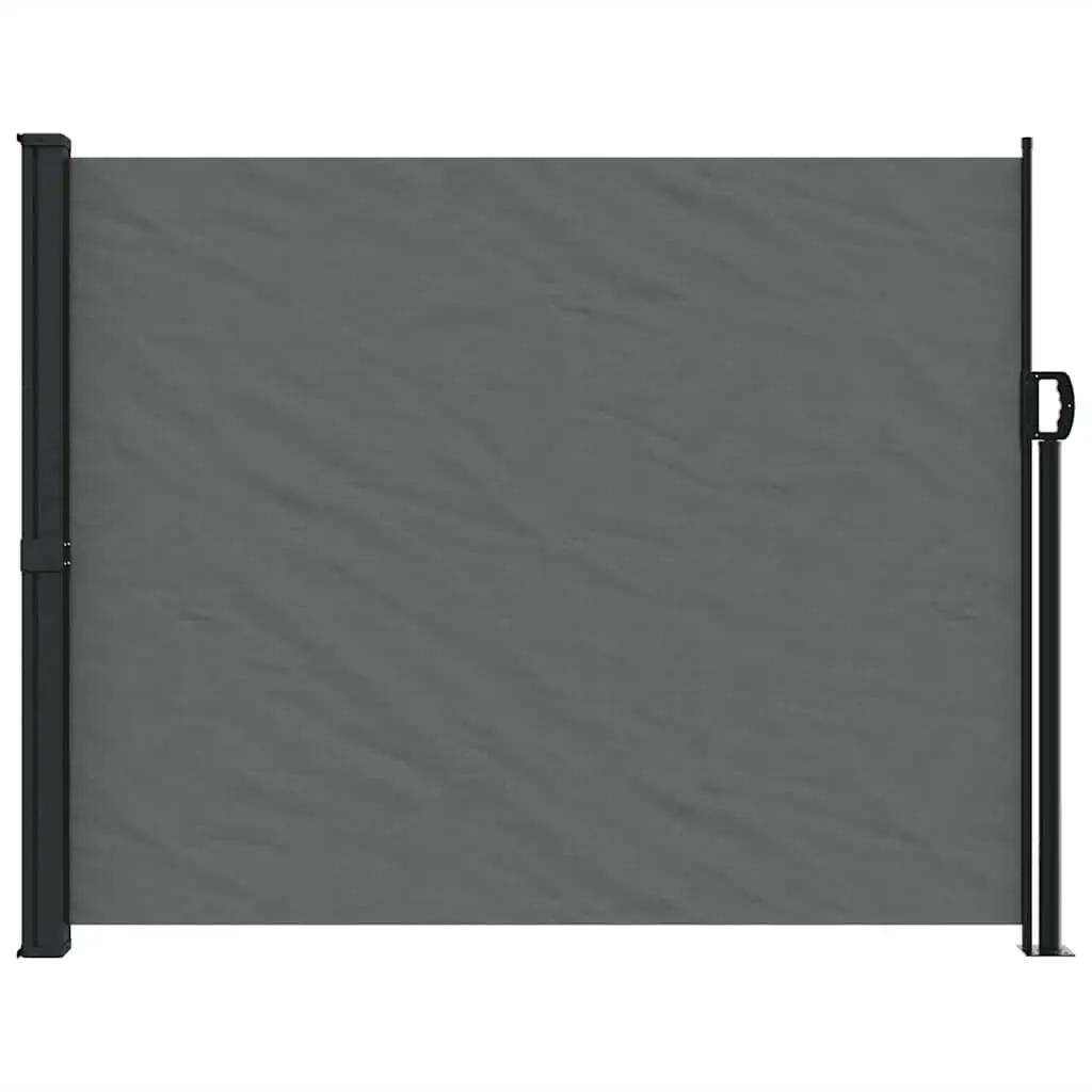Retractable Side Awning Anthracite 160x600cm Garden Privacy Screen Patio Balcony