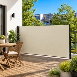 Retractable Side Awning Specifications: 180x600cm Cream