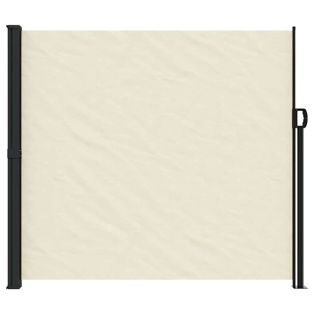 Retractable Side Awning Cream Outdoor Garden Privacy Screen 180x600cm Patio