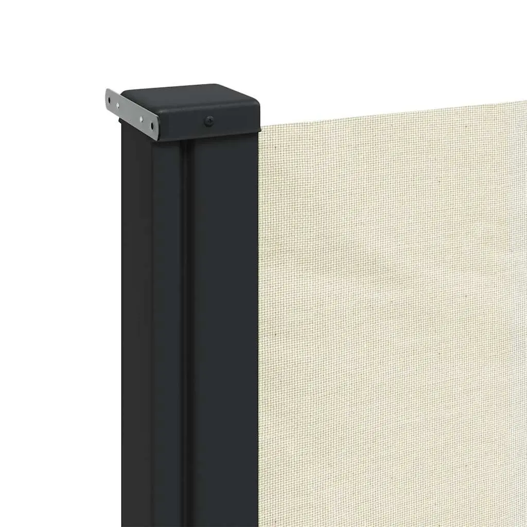 Retractable Side Awning Cream Outdoor Garden Privacy Screen 180x600cm Patio