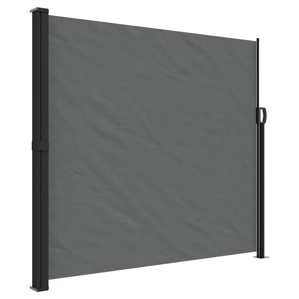 Retractable Side Awning 180x600cm Anthracite Patio Balcony Privacy Screen Garden