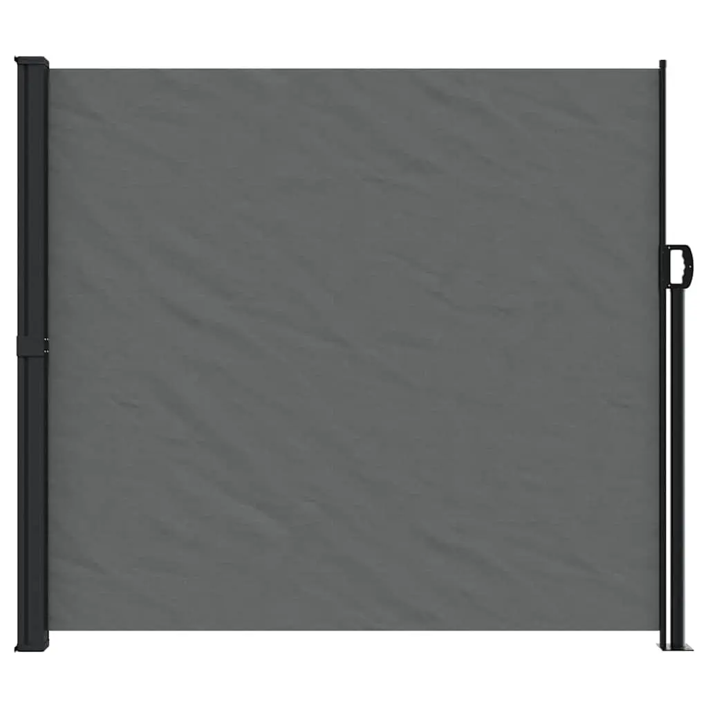 Retractable Side Awning 180x600cm Anthracite Patio Balcony Privacy Screen Garden
