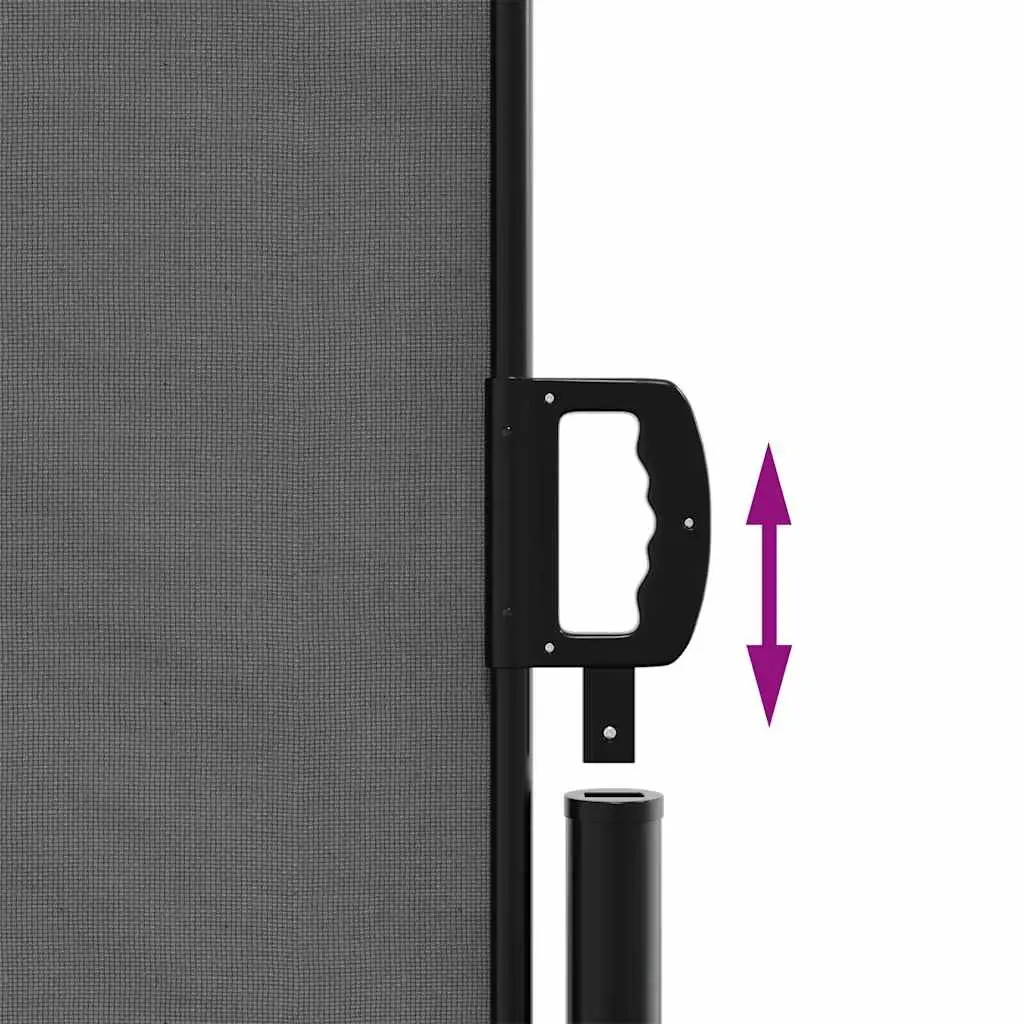 Retractable Side Awning 180x600cm Anthracite Patio Balcony Privacy Screen Garden