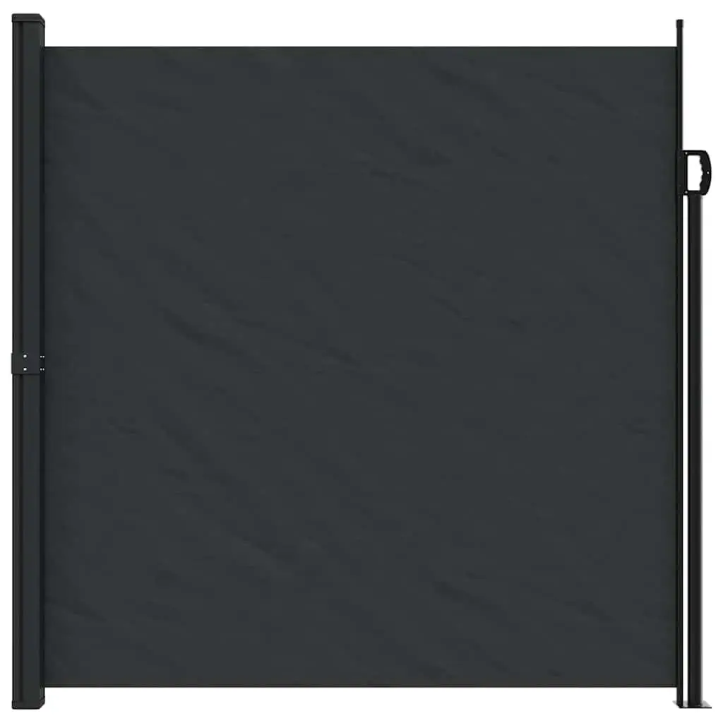 Black Retractable Side Awning 200x600cm