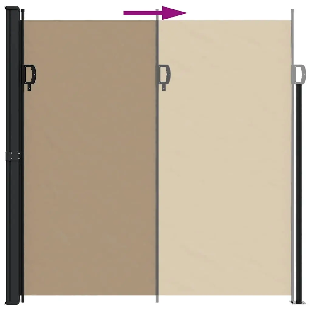 Retractable Side Awning in Taupe