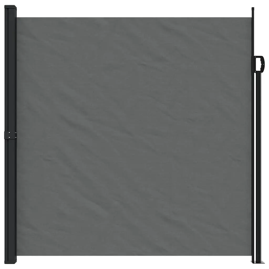 Retractable Side Awning 200x600cm Anthracite Garden Privacy Screen Outdoor Patio